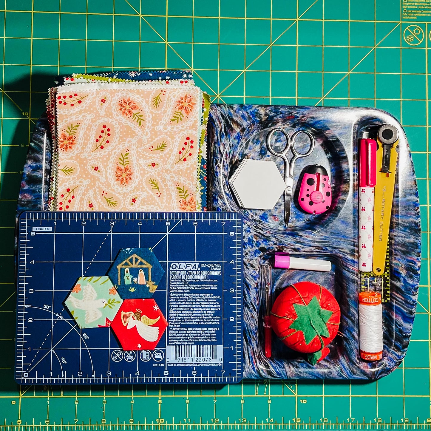 Vintage Lunch Trays for Paper Piecing and Crafting